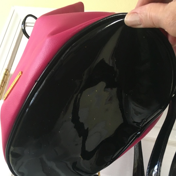 Juicy Couture pink polyester drawstring backpack 13”deep 15” wide - Picture 4 of 8